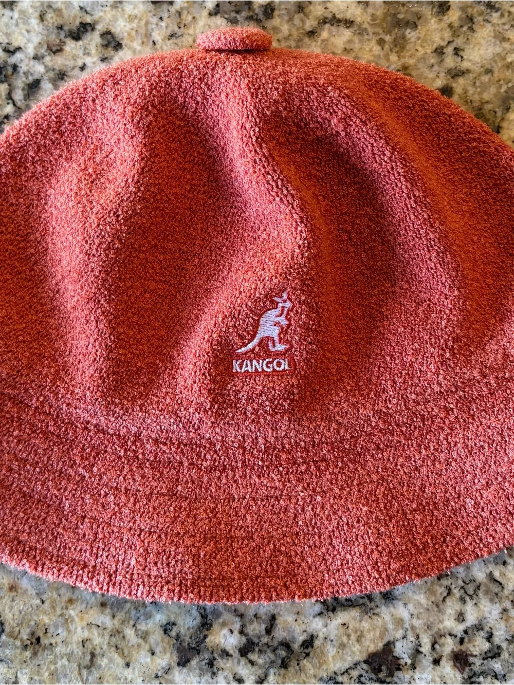 Kangol Bermuda Bucket Hat Orange Coral Size M Unisex